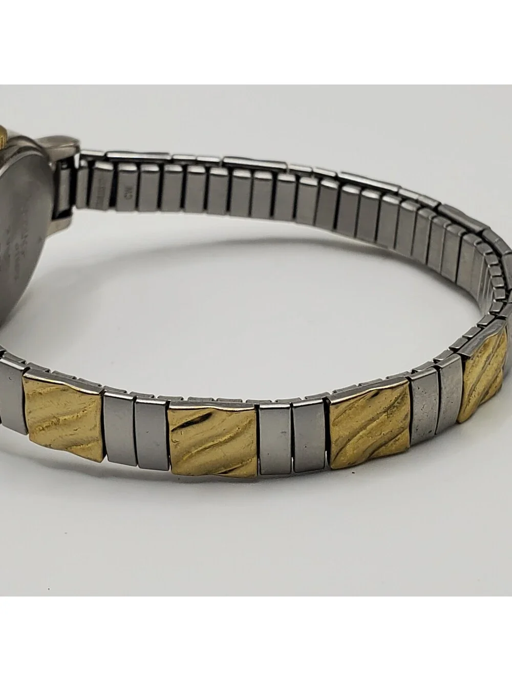 Timex Carriage Womens Watch 22mm Two-Tone Stretch Band New Battery